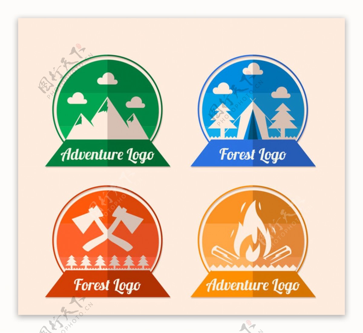 森林探险标志
