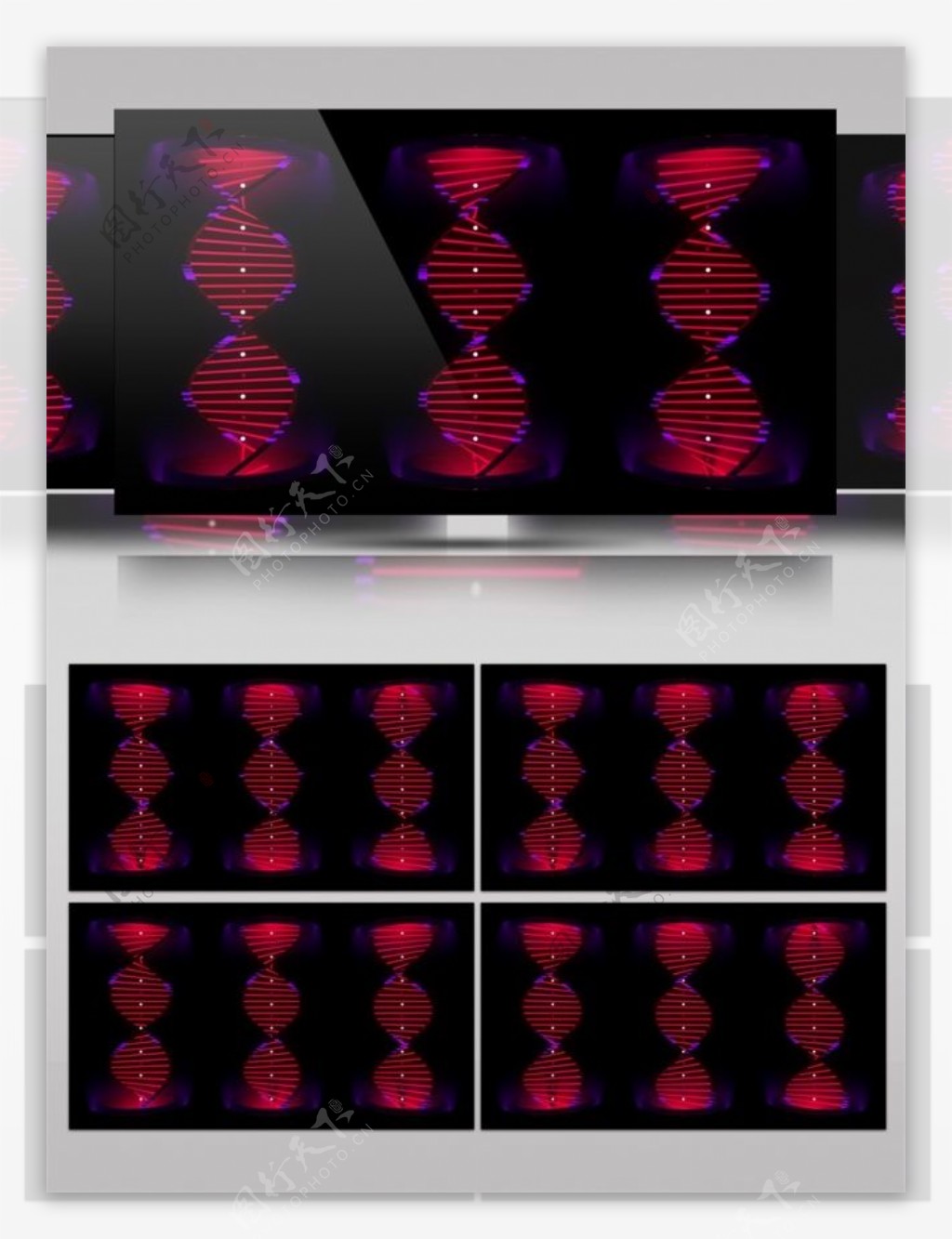 红色光束灯笼动态视频素材