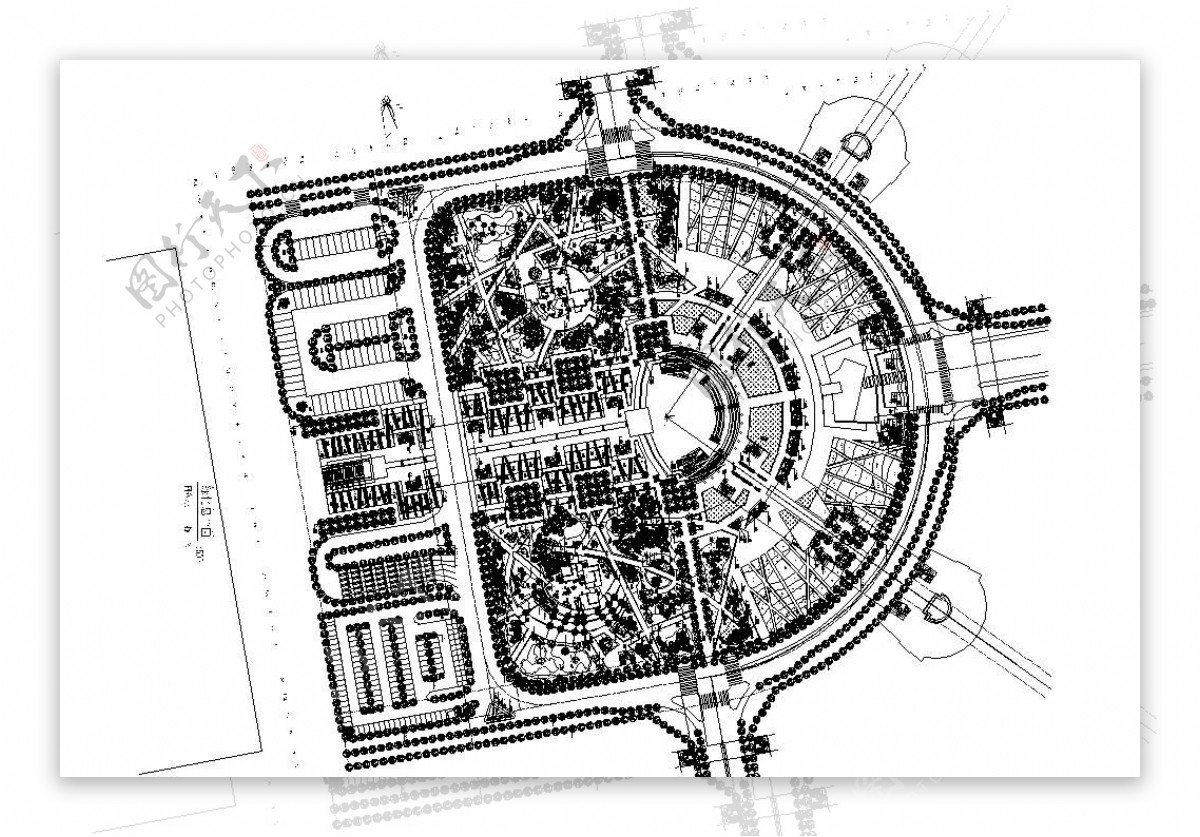 城市代行广场花园平面布置图