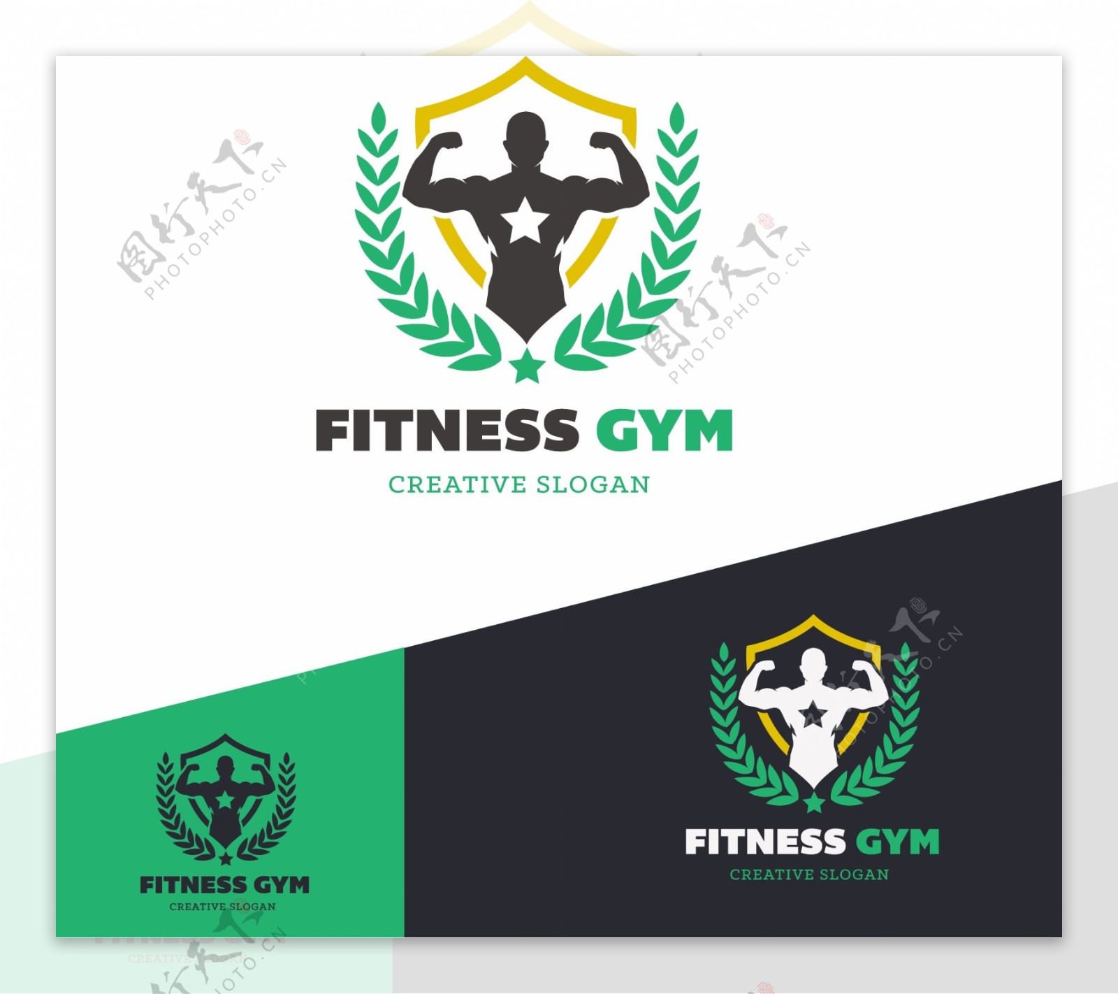 健身标志设计logo模板