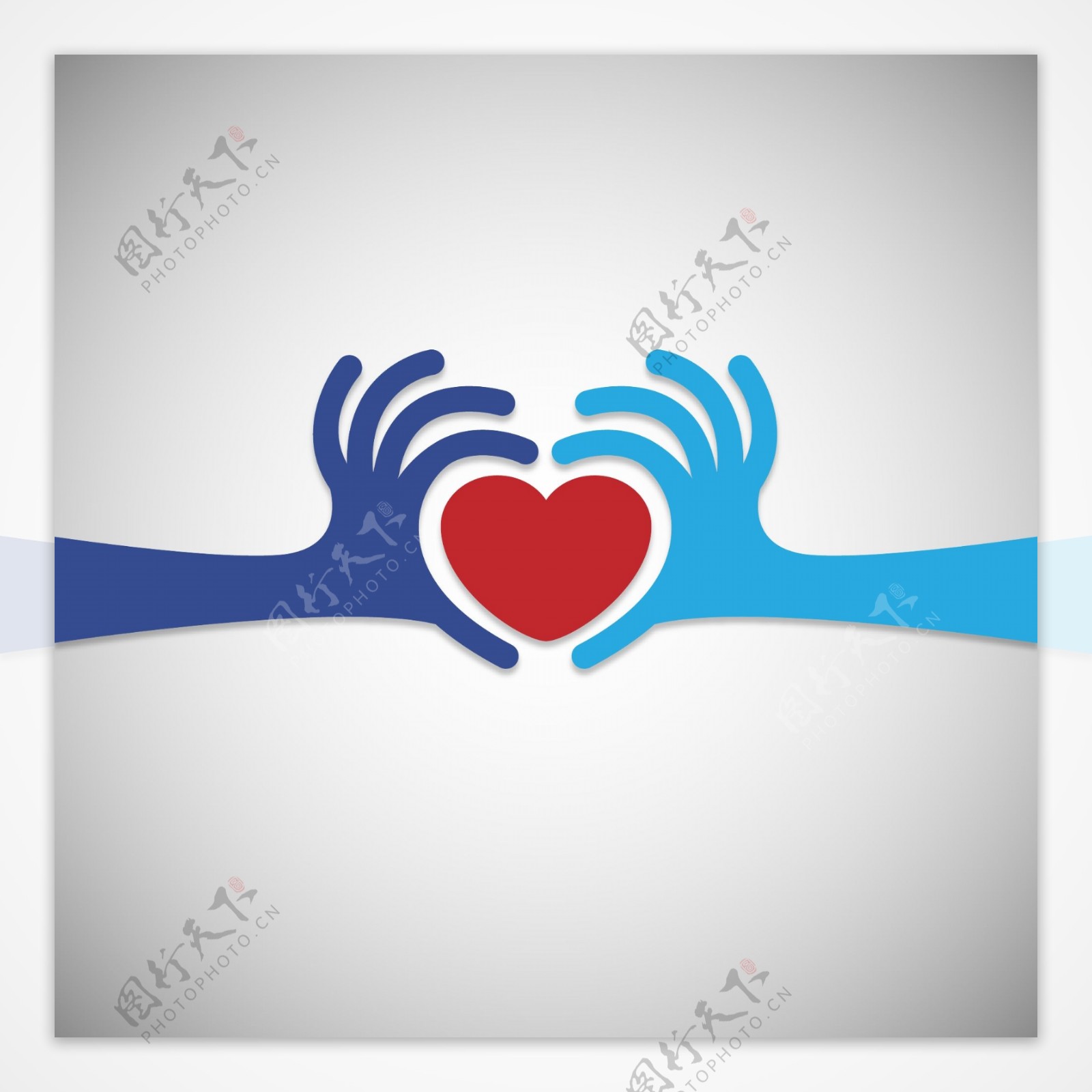 心脏捐赠logo模板