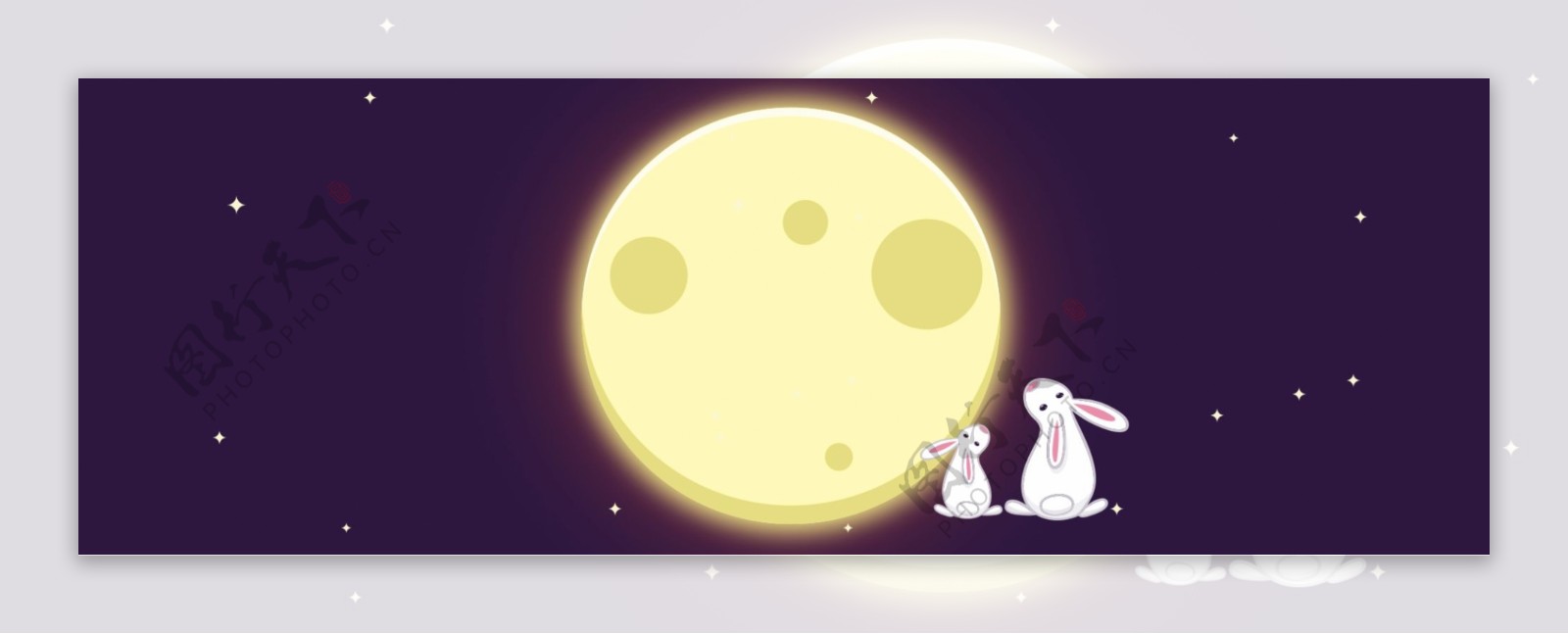 月饼嫦娥八月十五中秋节背景图