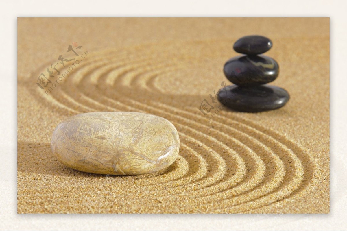 沙子鹅卵石