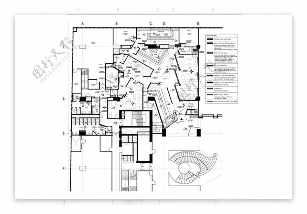 CAD餐饮空间功能规划