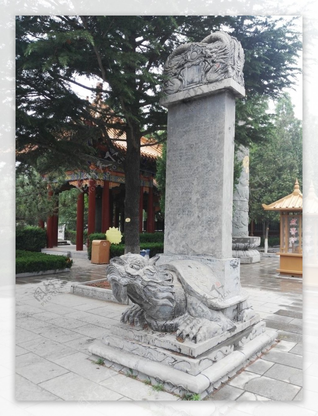 潍坊金泉寺赑屃驮石碑雕塑