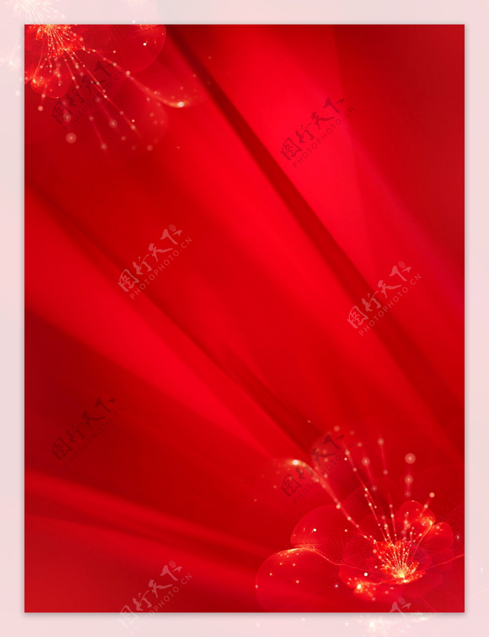 新年红色喜庆唯美广告背景