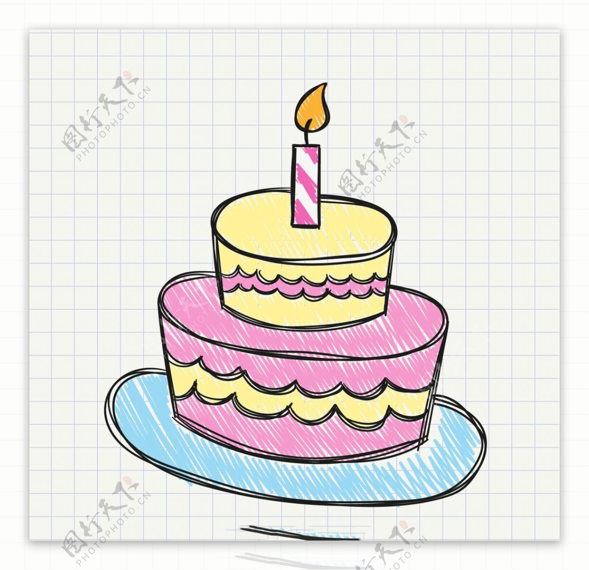 生日蛋糕插图