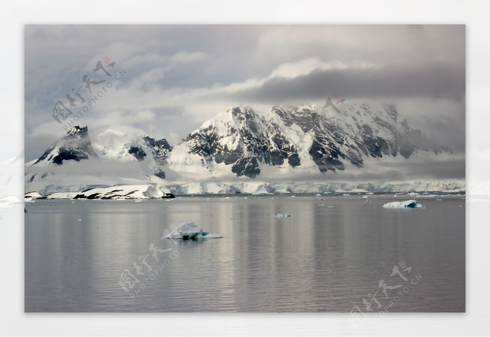冰川冰山浮冰海洋冰河