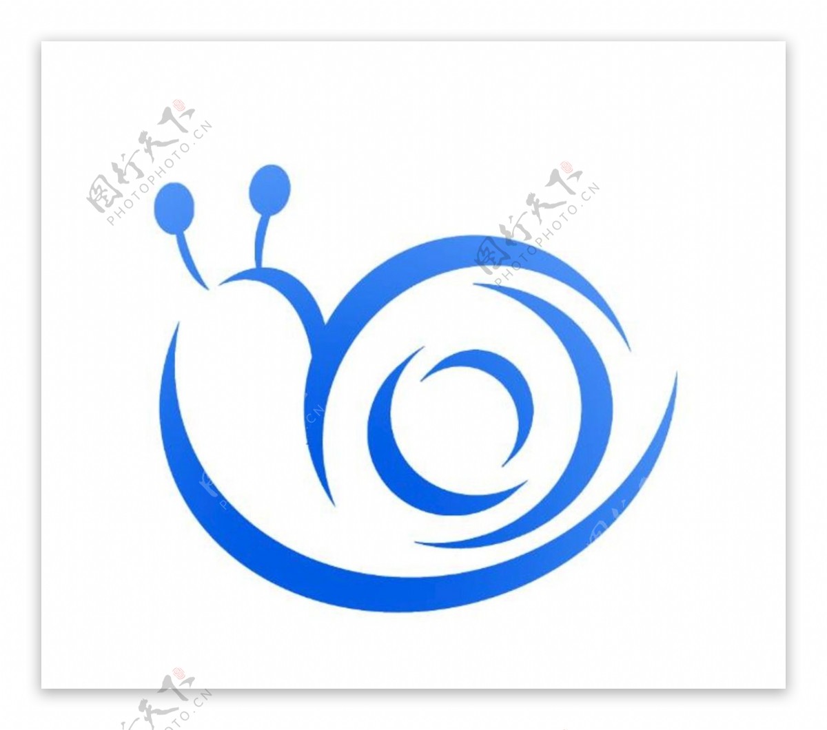 蓝色蜗牛logo