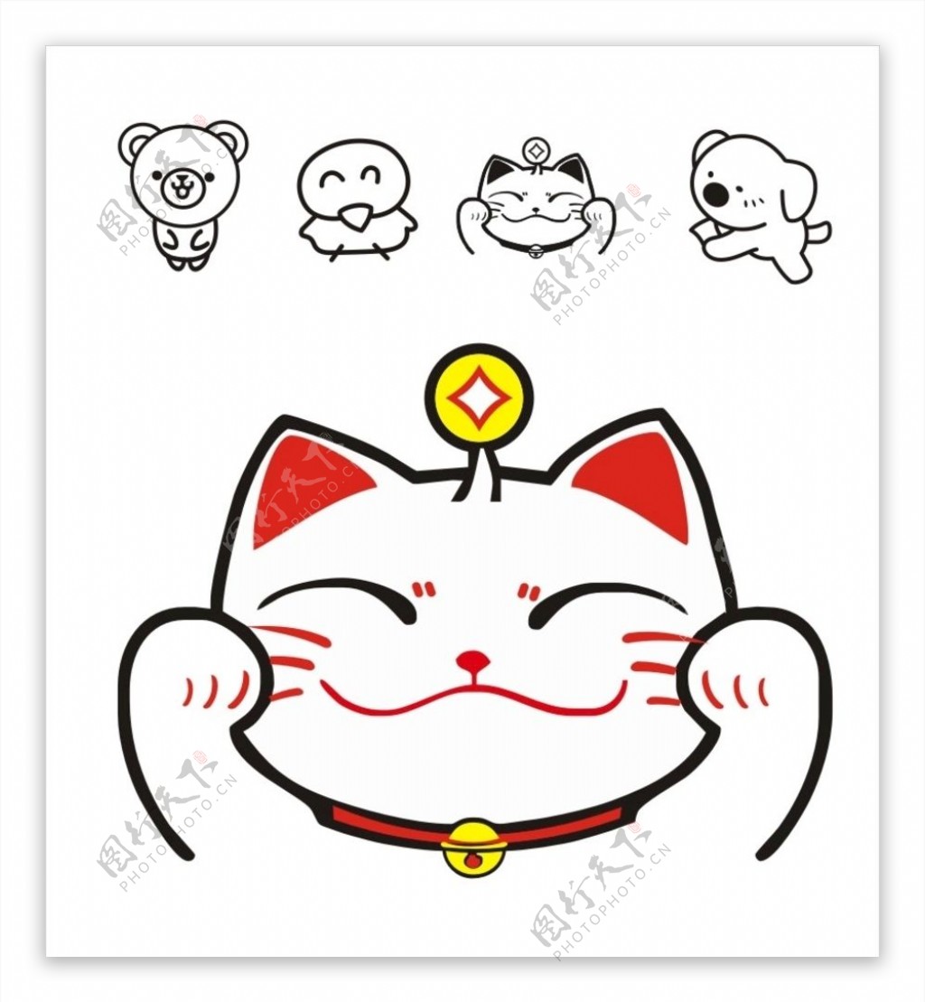 可爱小猫简笔画画法图片步骤（儿童科技主题绘画） - 有点网 - 好手艺
