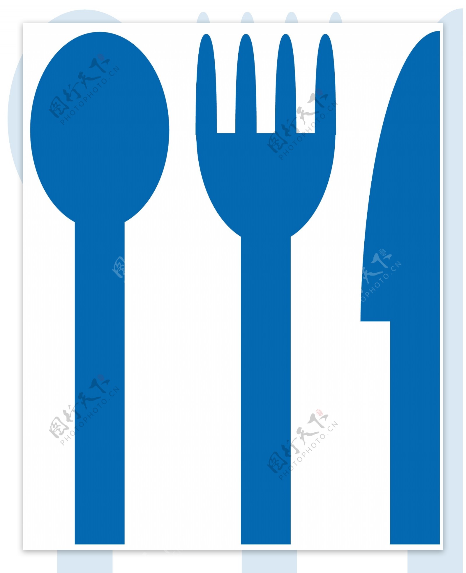 餐具图标标识