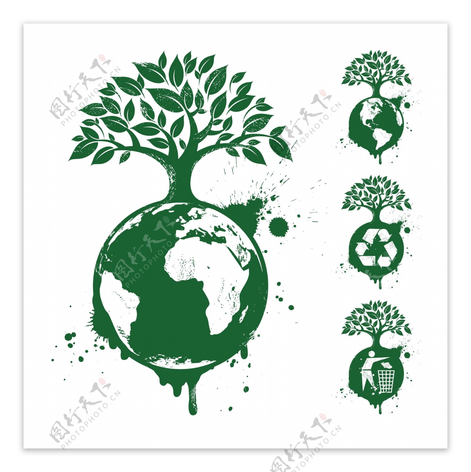 绿色312植树节植树造林公益环保海报图片下载 - 觅知网