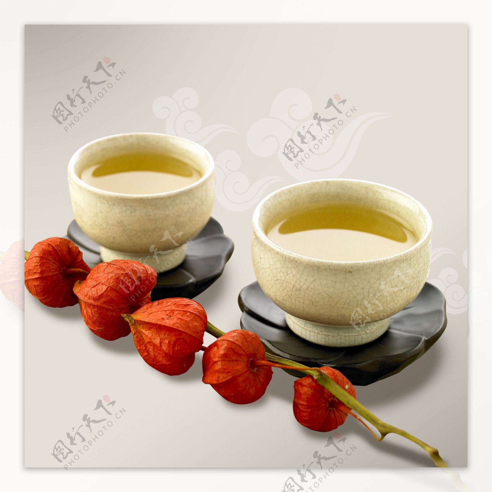 红枣茶杯创意无框画素材