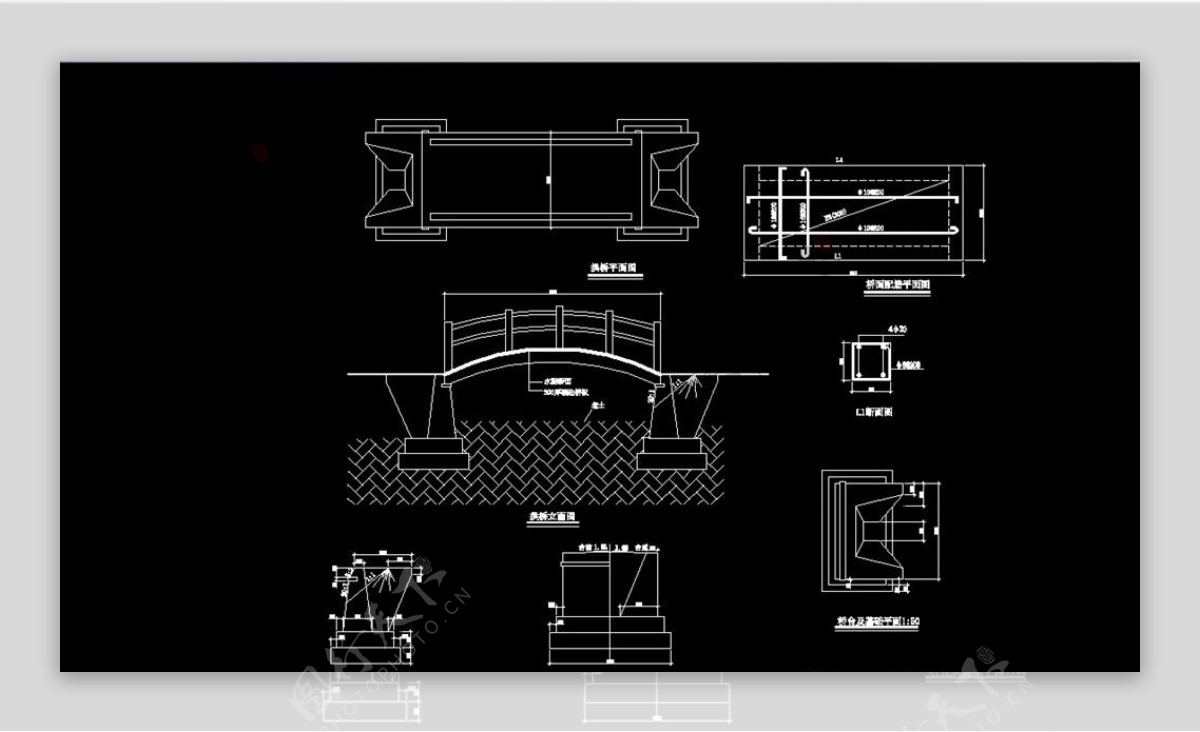 亭子廊子建筑结构详图CAD