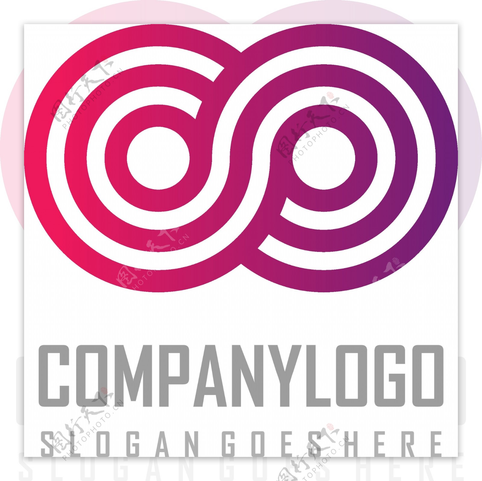 音乐类多用途标识logo互联网形状