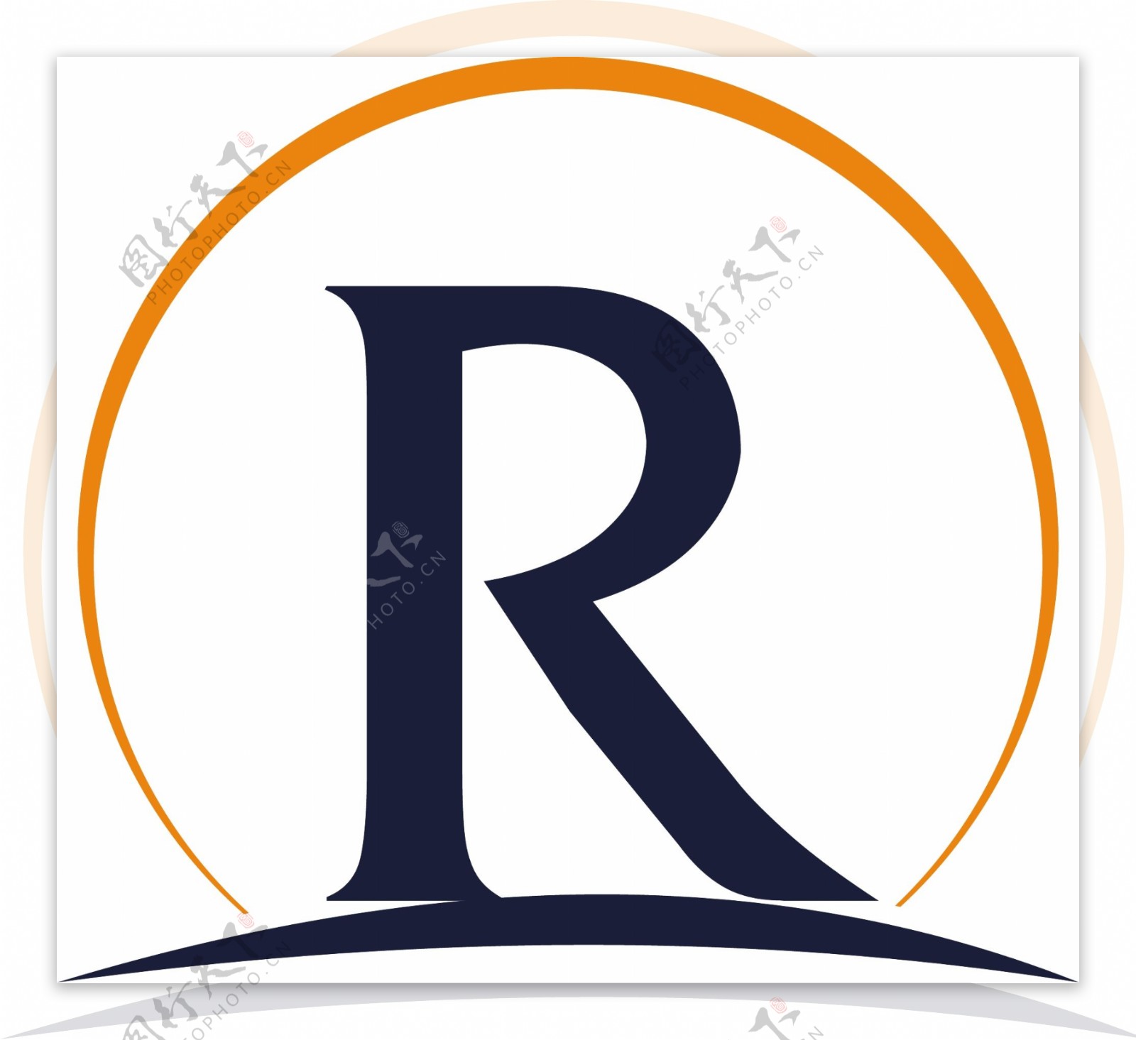 R字母造型logo互联网logo