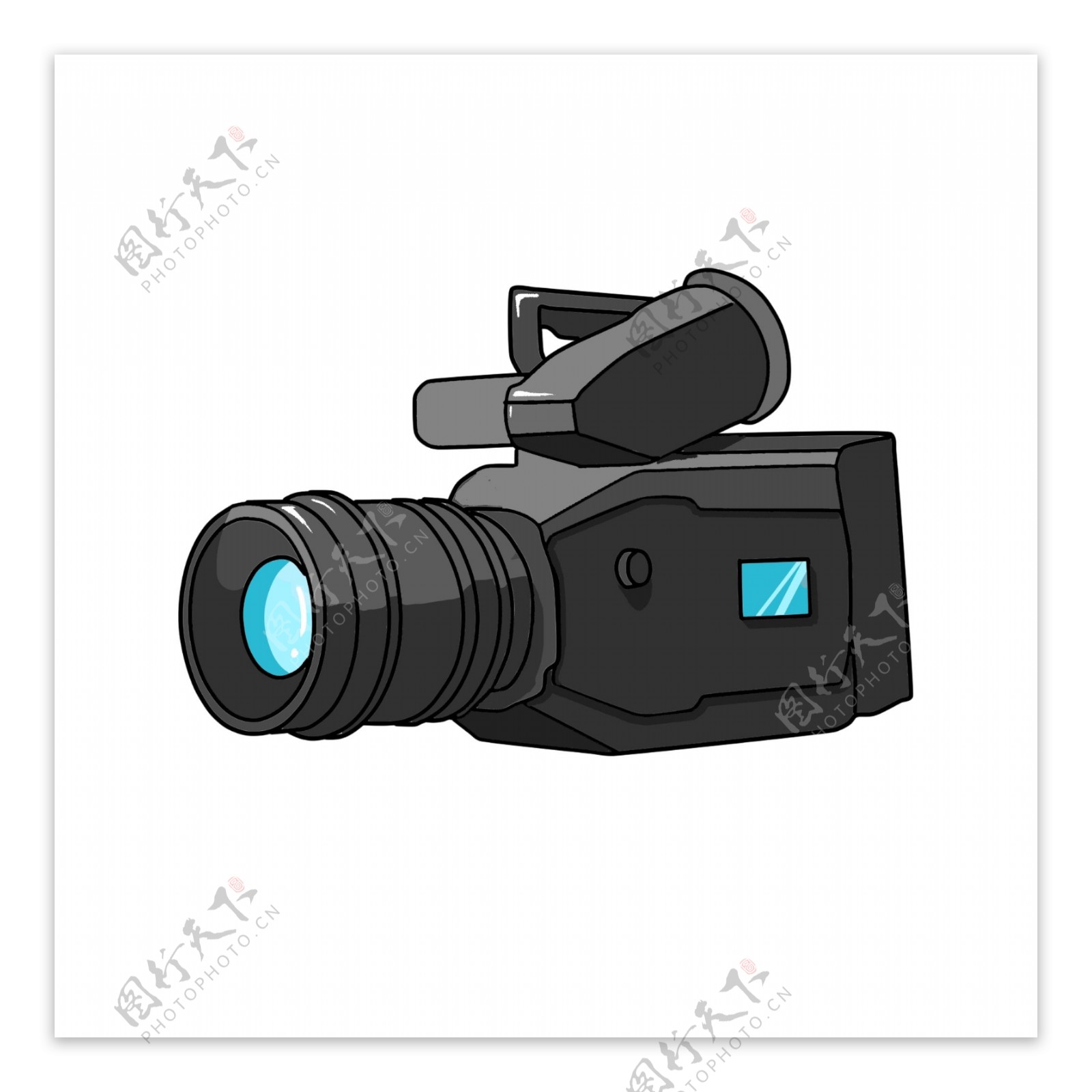 黑色录像摄影机器材可商用元素
