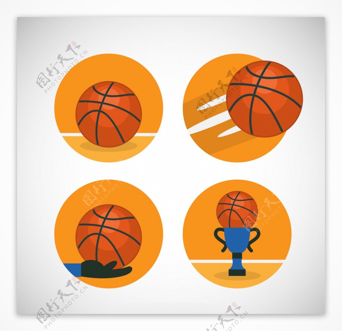 体育篮球图标