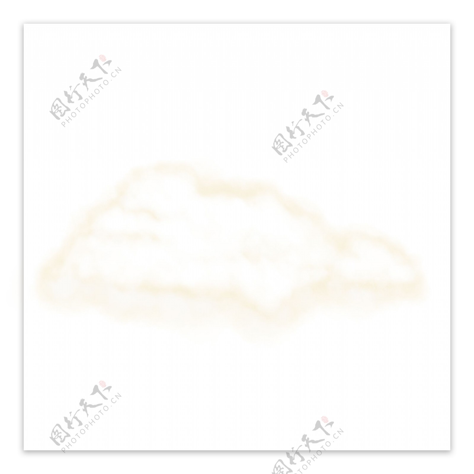 手绘实物质感云可商用分层设计元素