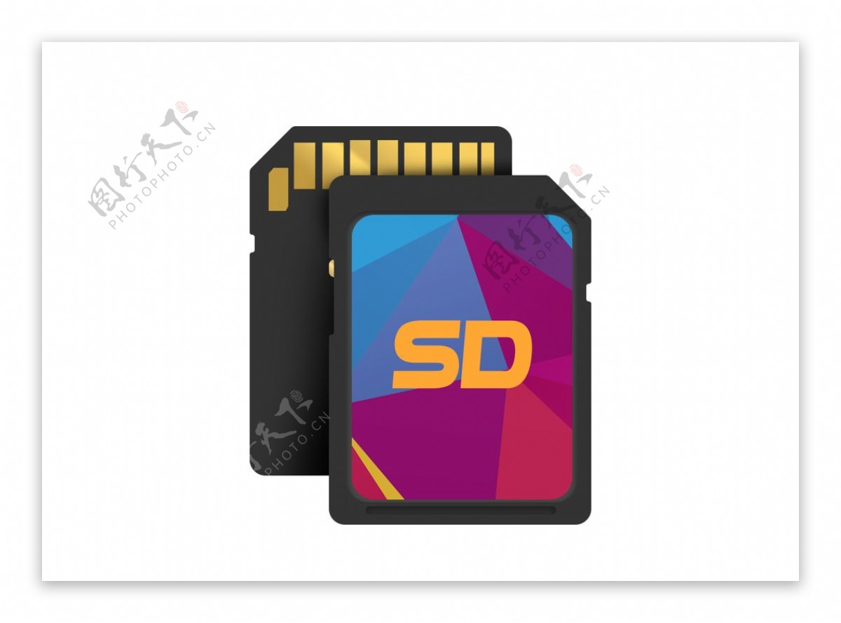 SD存储卡图标