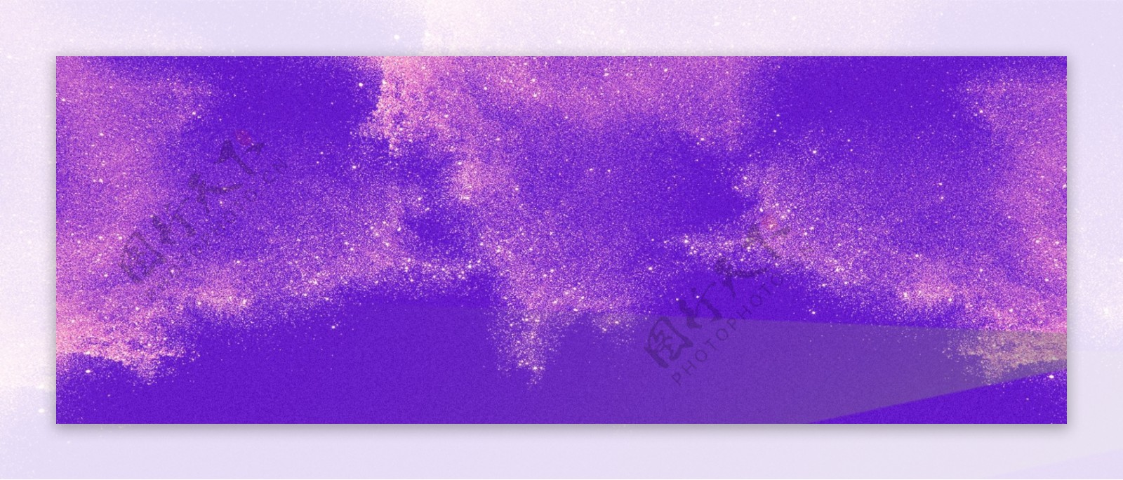 紫色星云banner背景