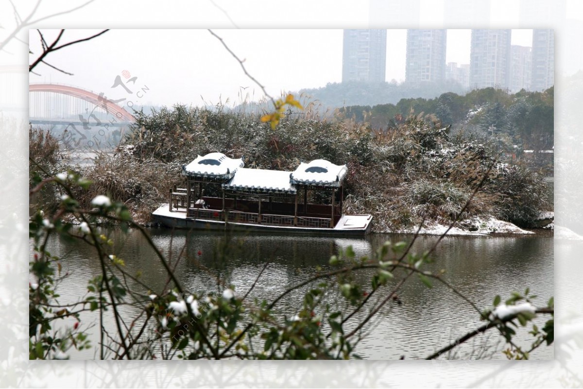 观山湖雪景