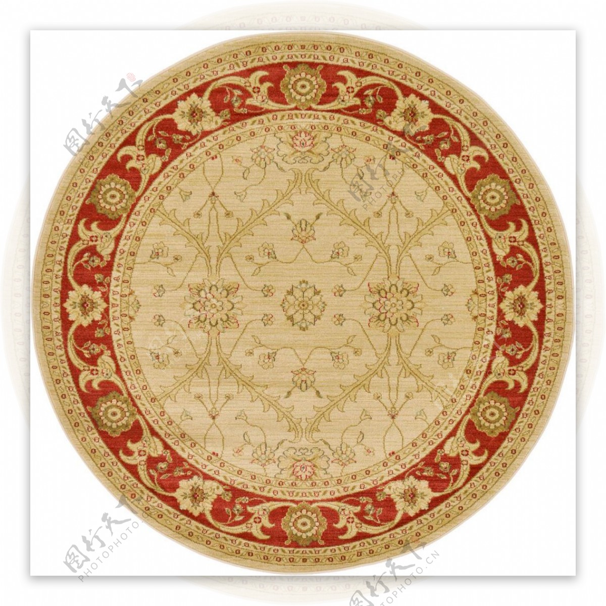 圆形花纹地毯纹理材质贴图素材