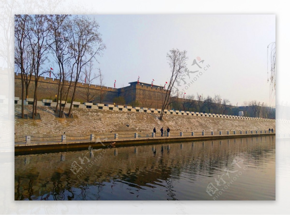 美丽的护城河风景