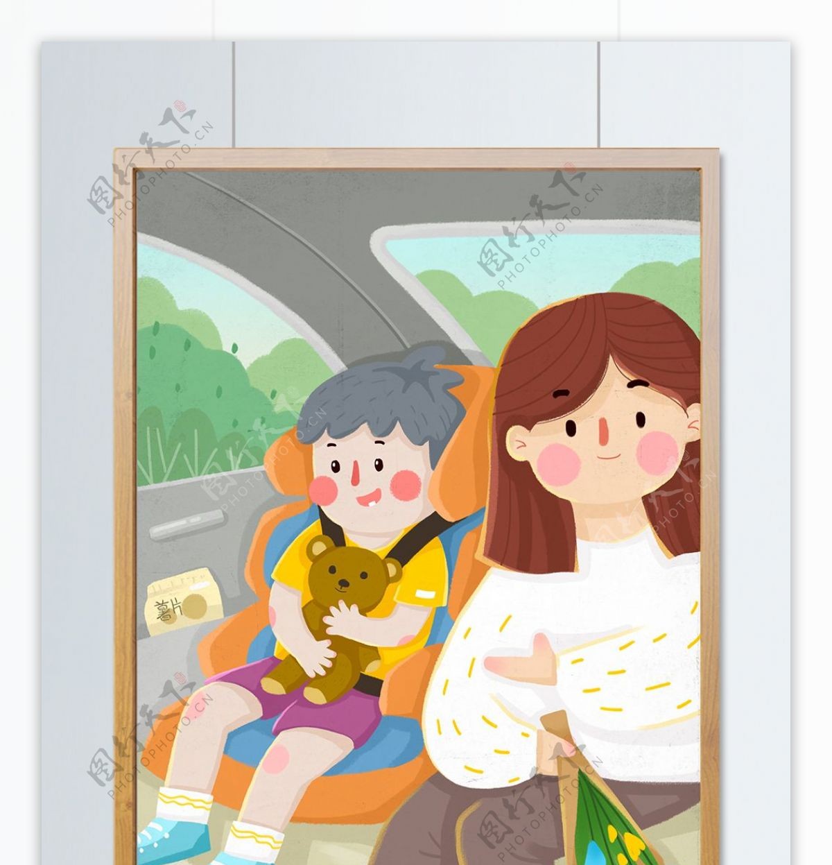 关爱儿童乘坐安全座椅出行关注乘车安全