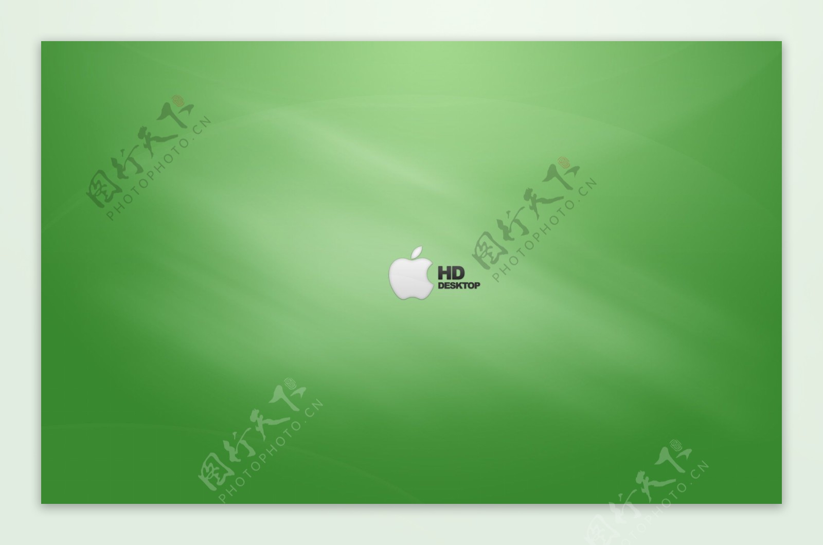 果绿色简洁苹果桌面