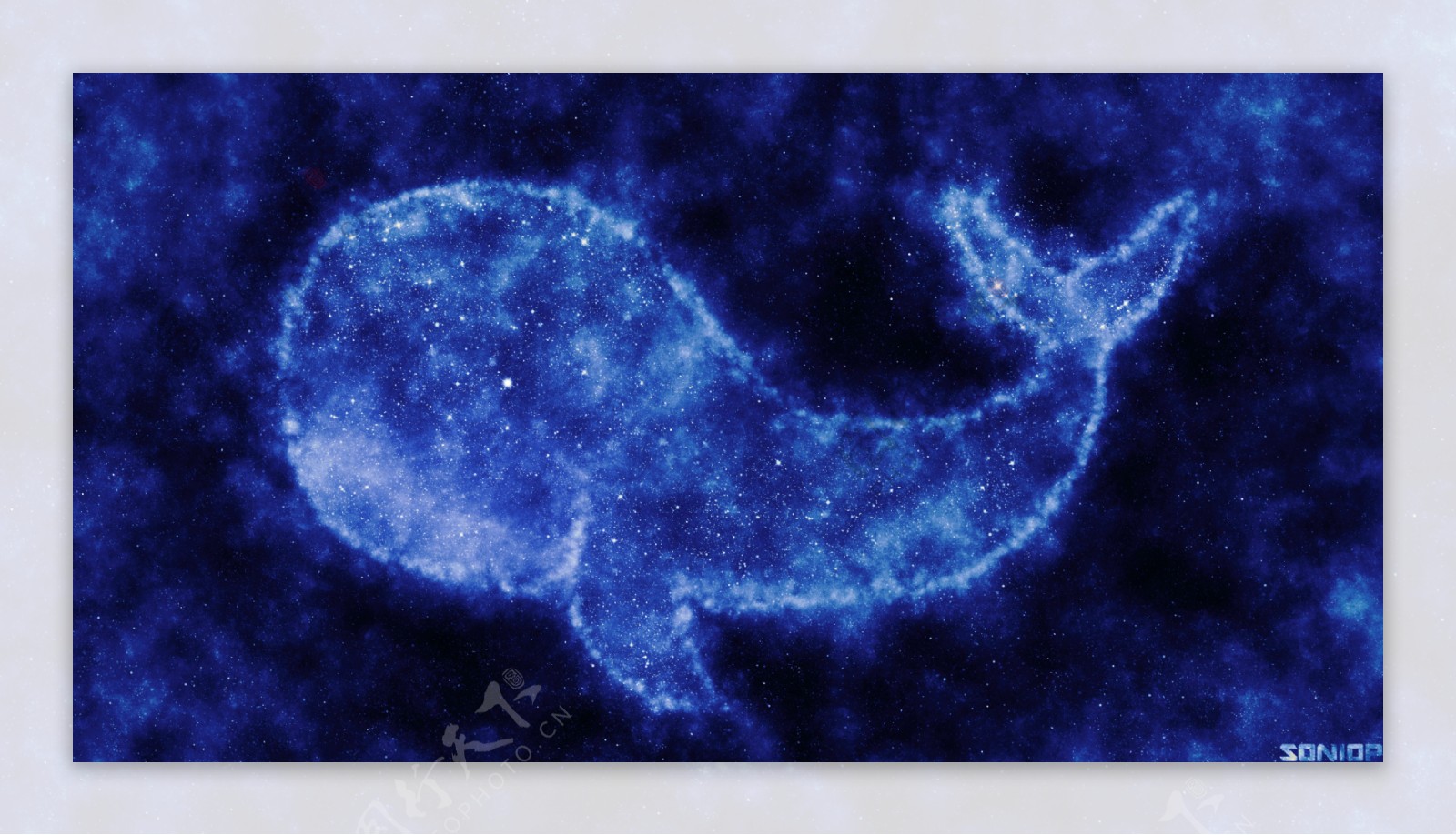 唯美太空鲸鱼星星4k高清壁纸4