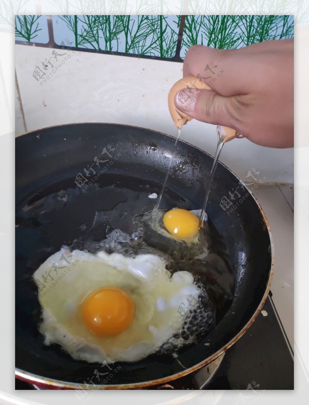 煎鸡蛋煎荷包蛋煎蛋炒鸡蛋