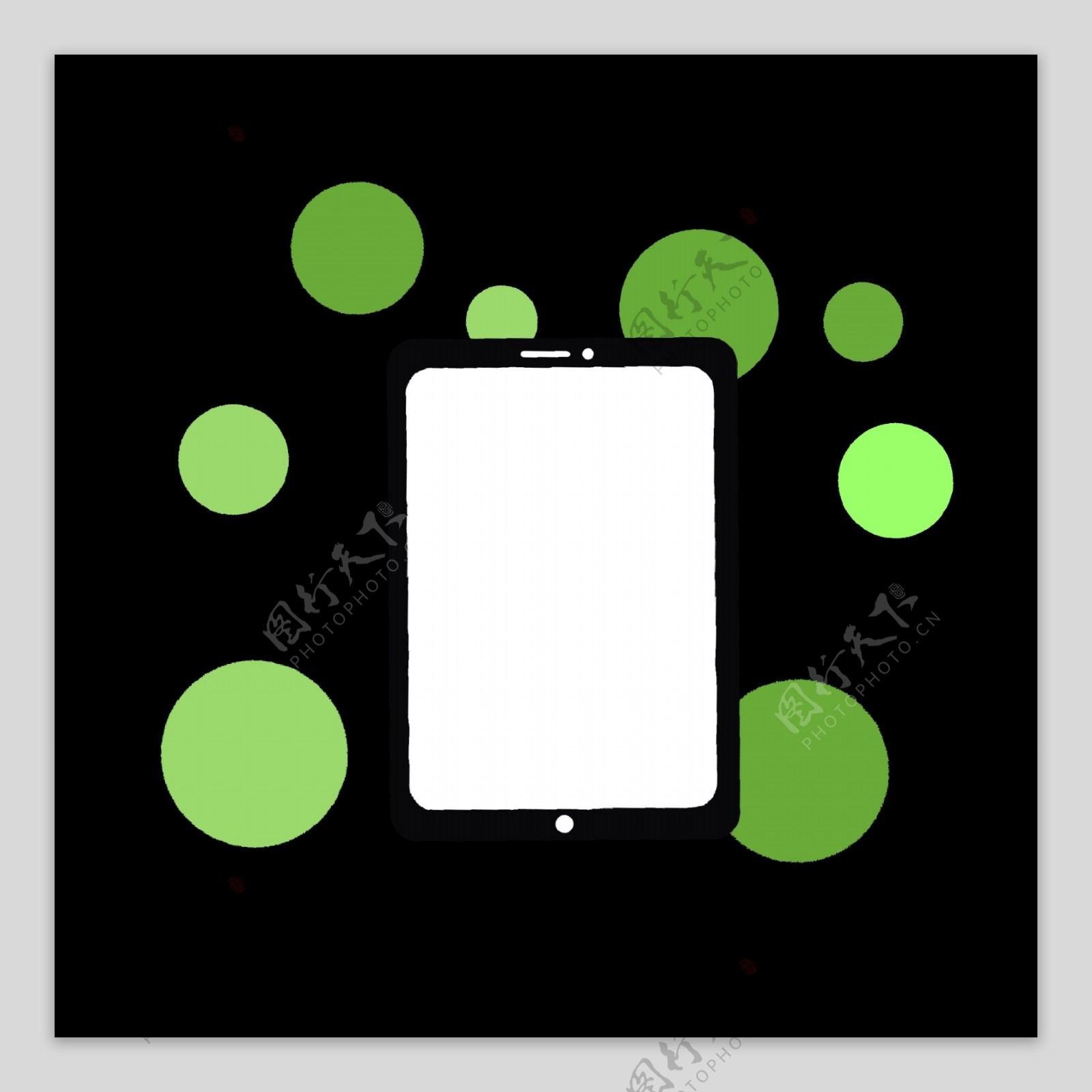 绿色平板分类图标