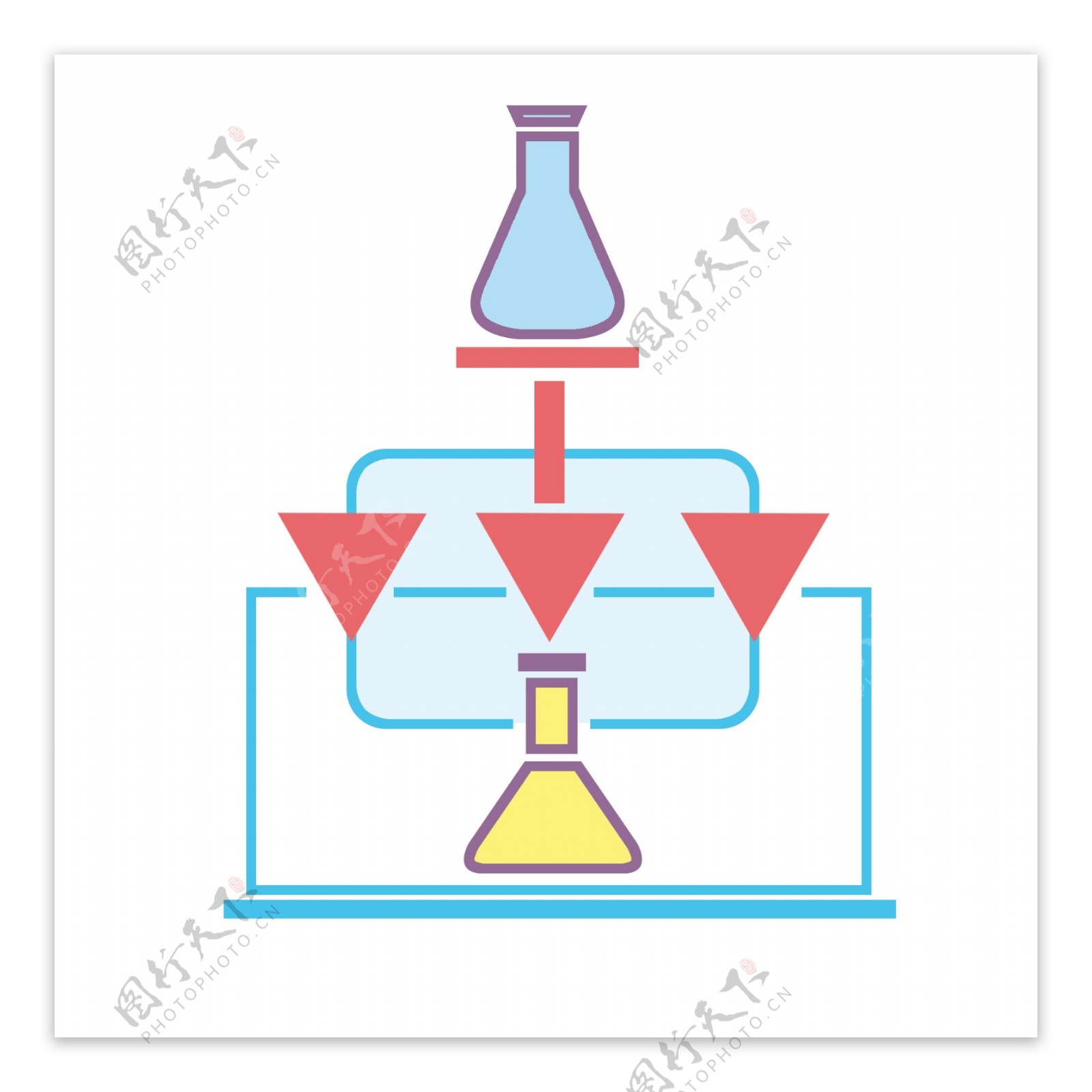 化学试管图标插画