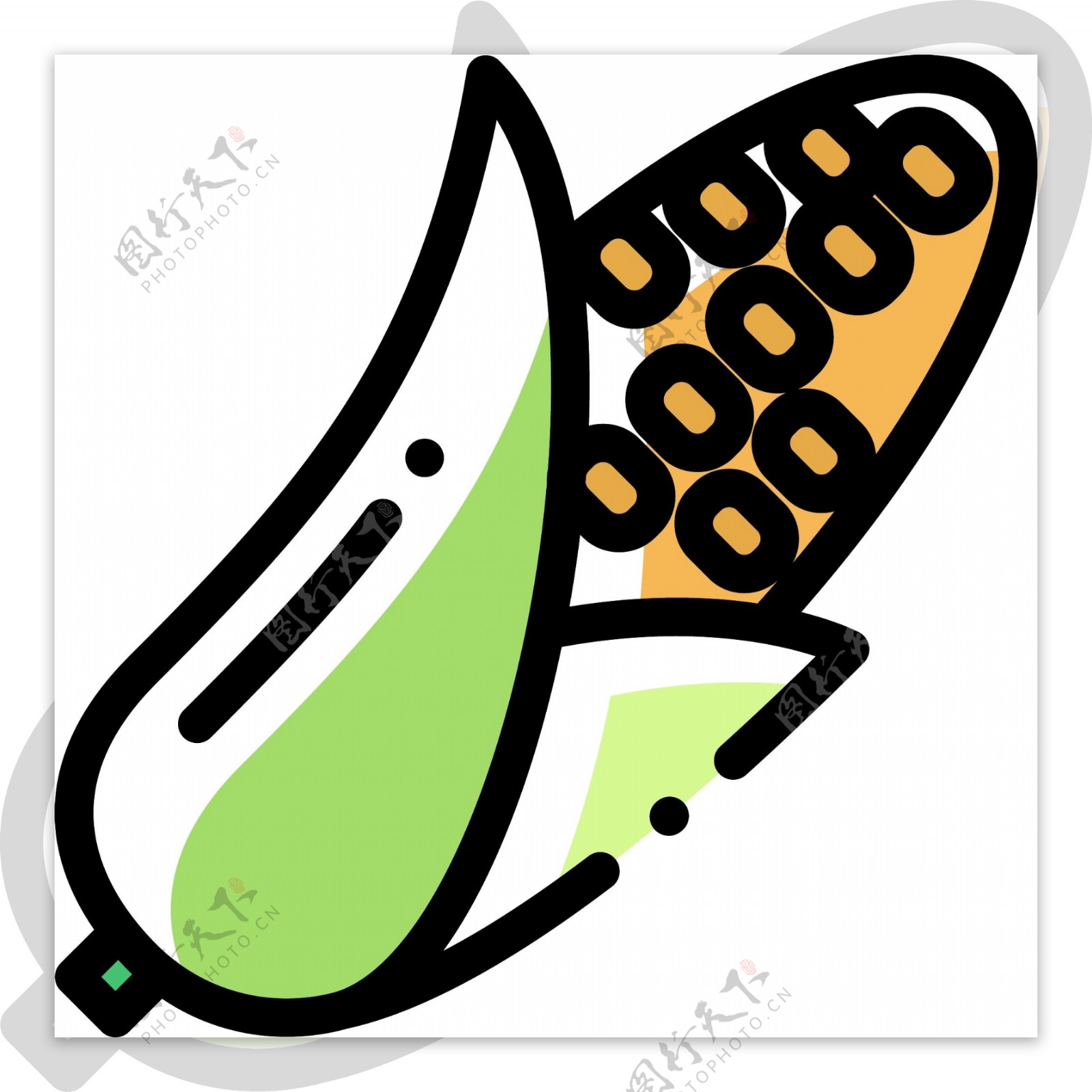 mbe风格玉米装饰图标