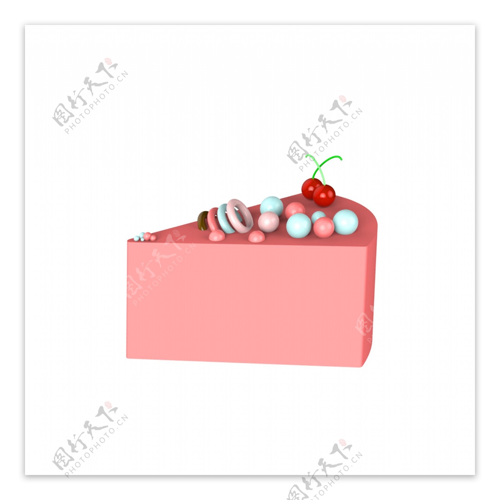 草莓味糖果小蛋糕