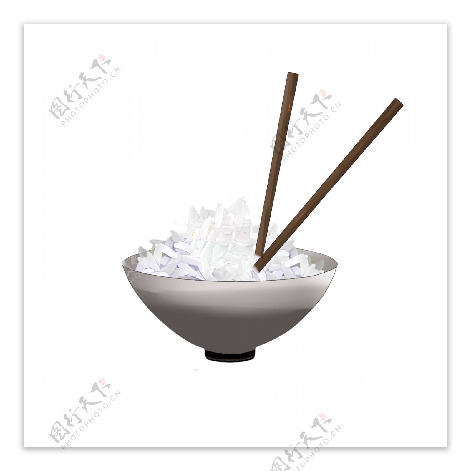 一碗热腾腾的米饭插图