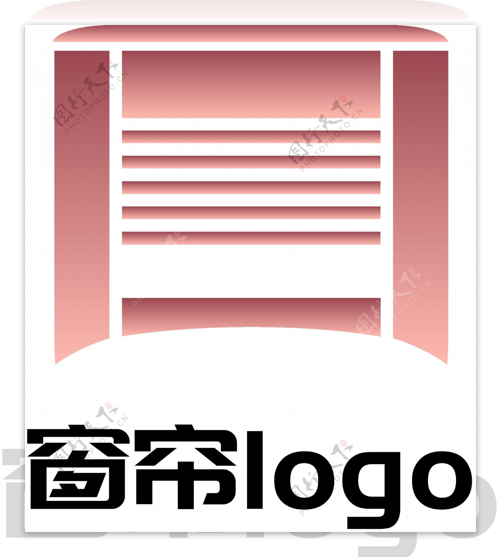 窗帘门窗企业logo设计商务公司