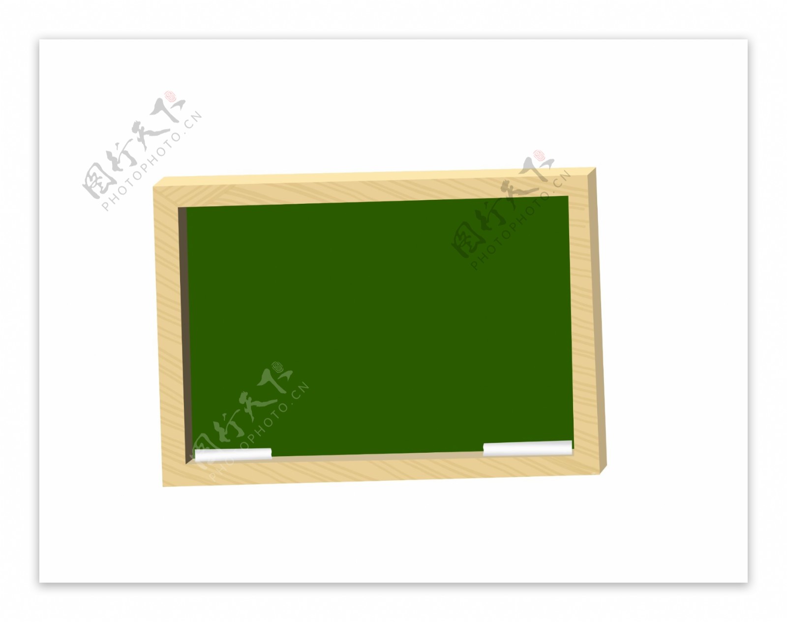 木质边框卡通黑板
