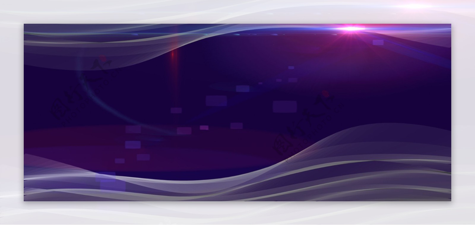 科技风简约线条光效互联网紫色背景
