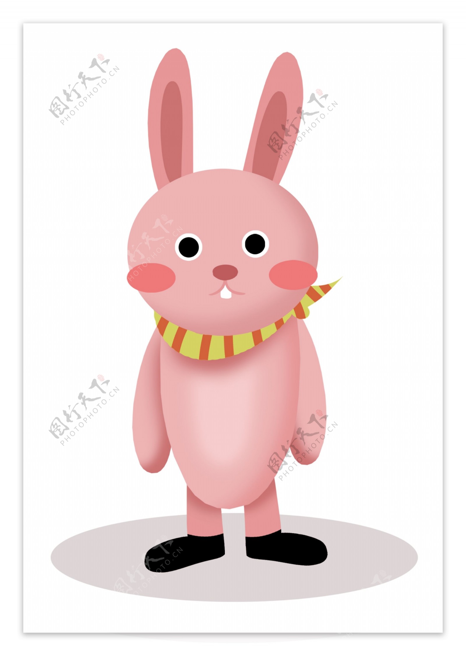 兔子可爱动物卡通风