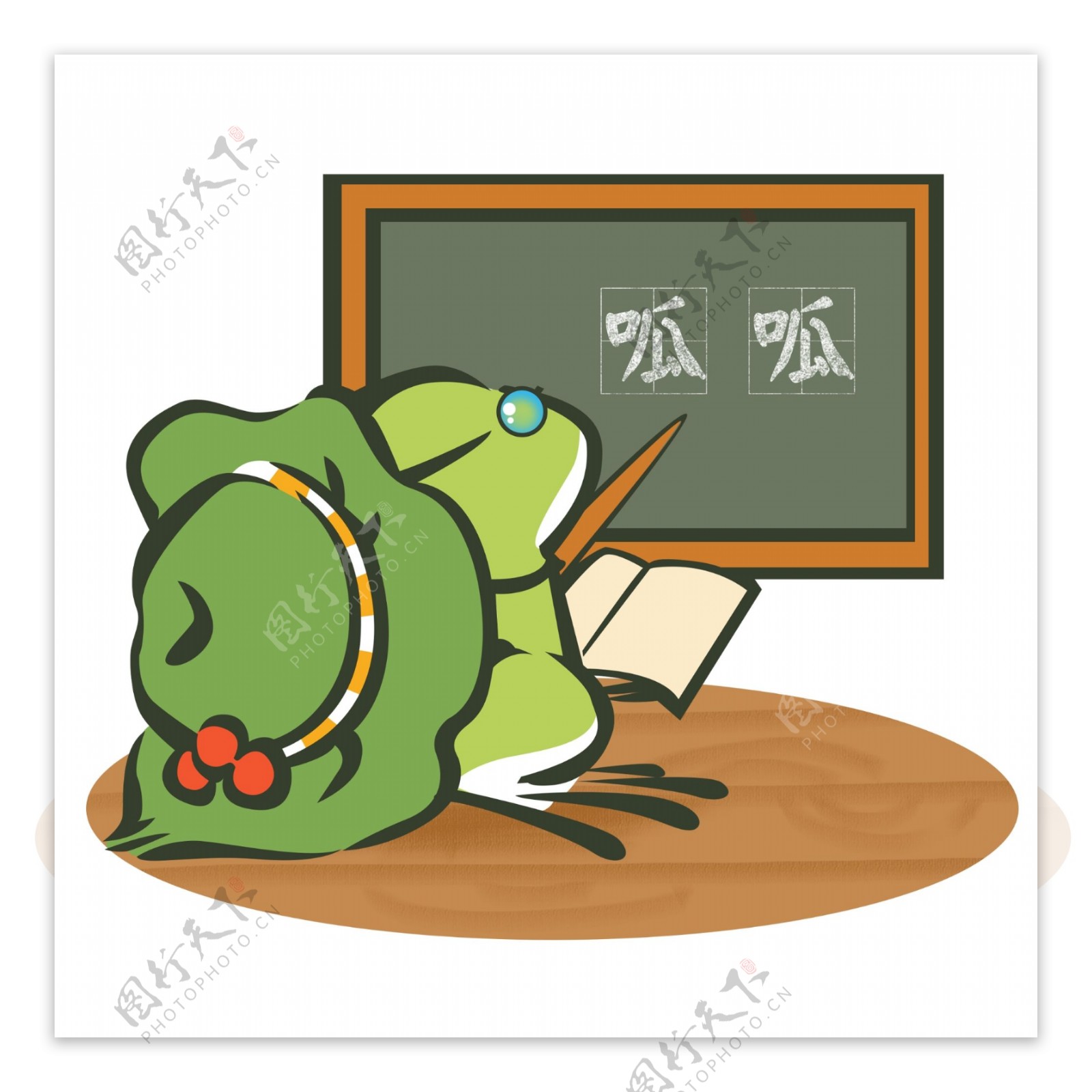 旅行青蛙温馨之青蛙教师