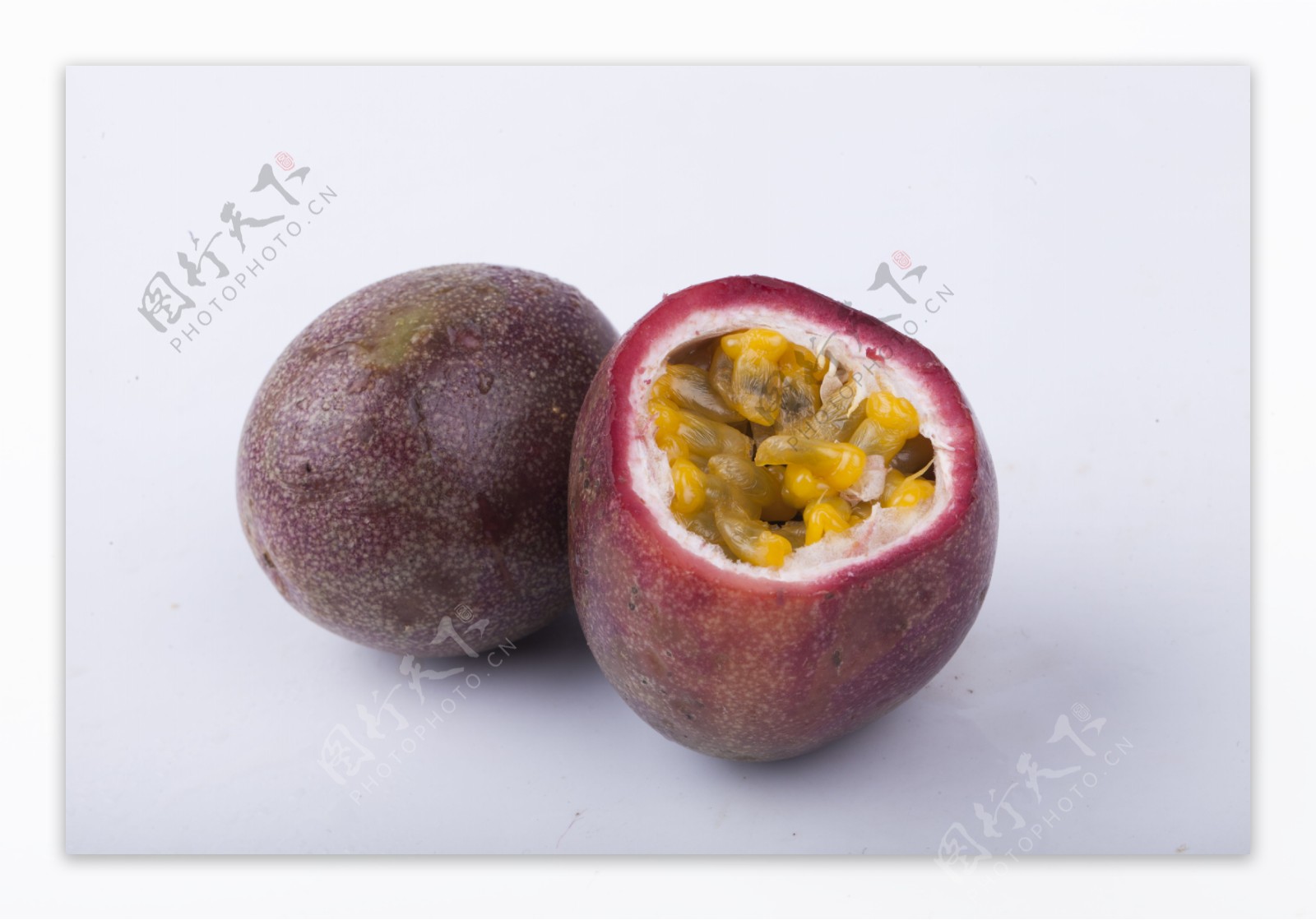 新鲜水果百香果实物图摄影图1