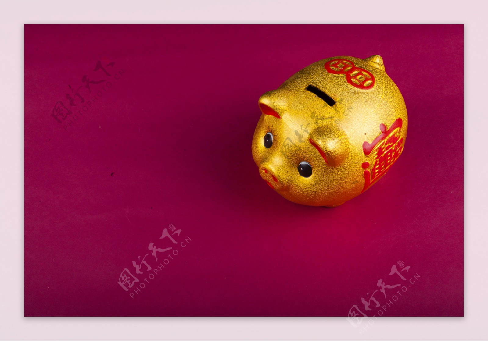 金猪储钱罐实物图摄影图1