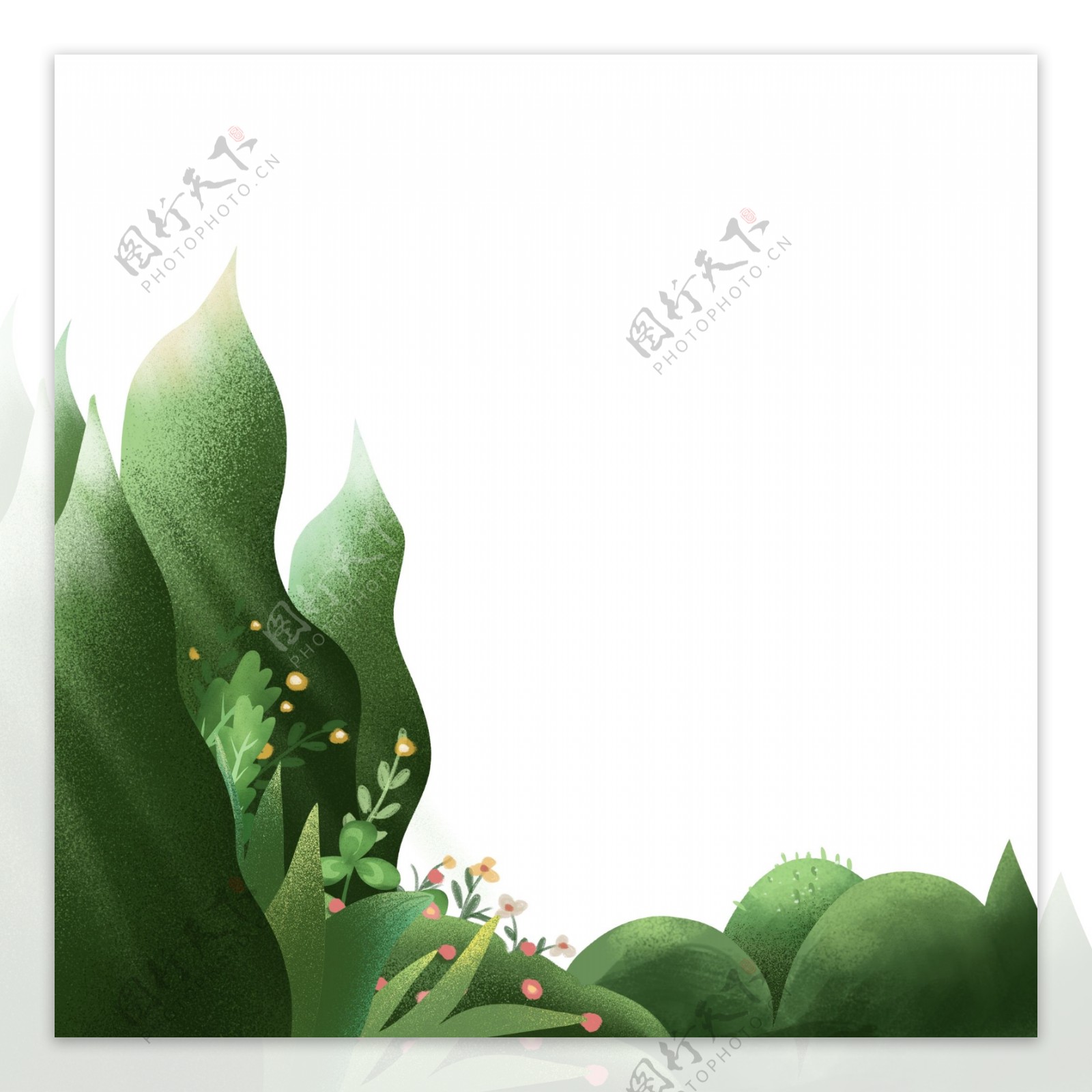 草树木植物装饰图案