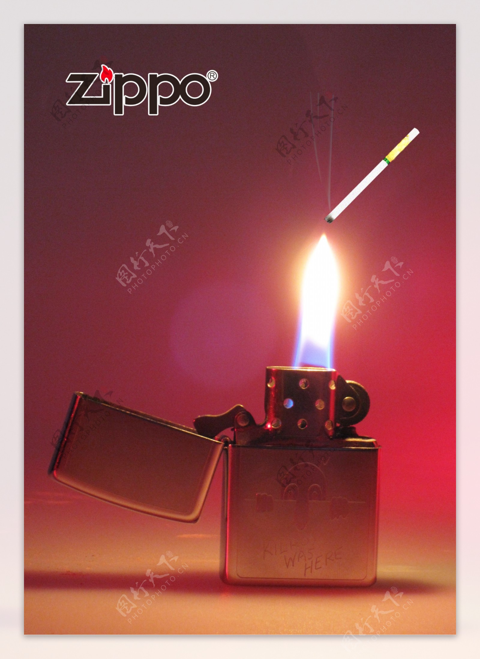 zippo与烟