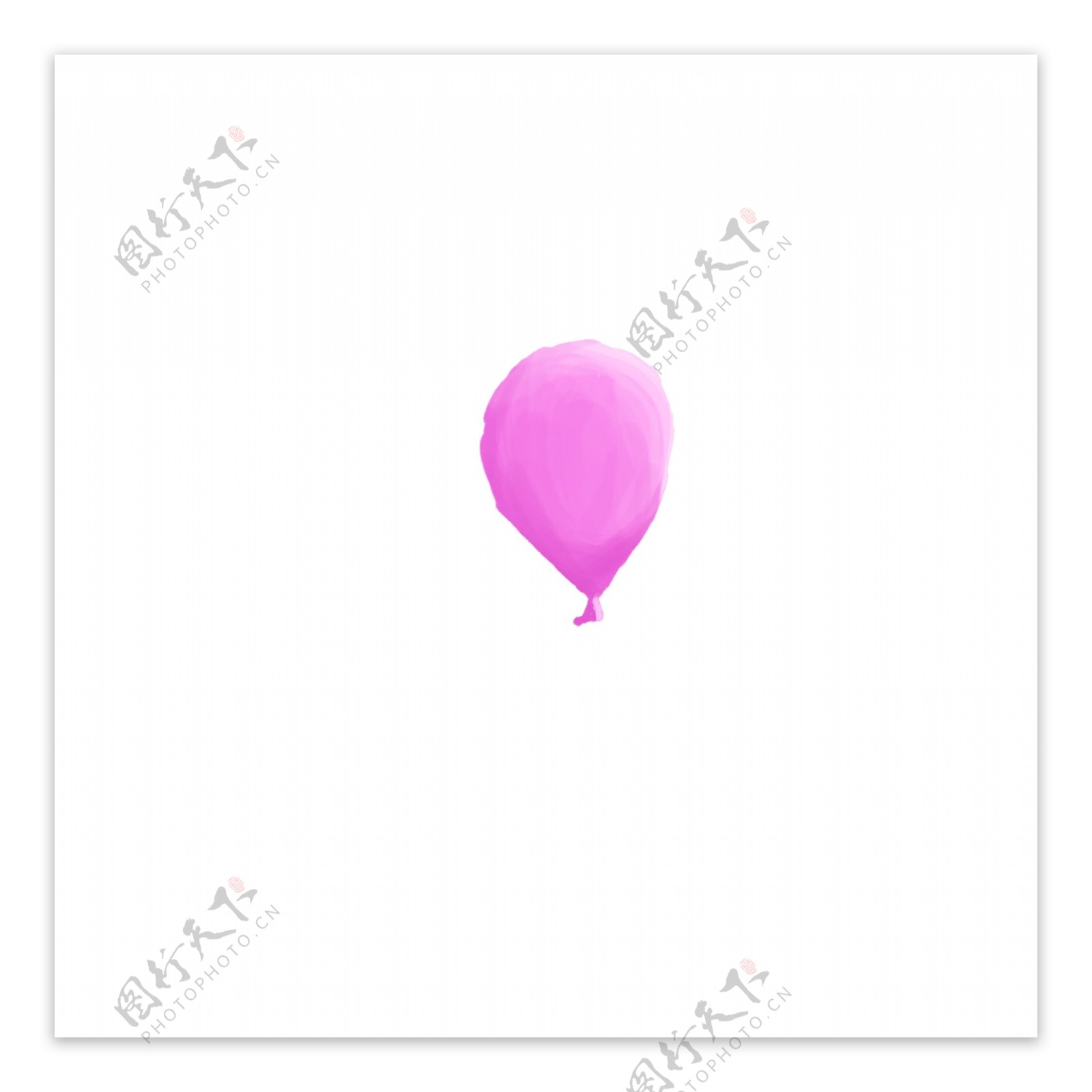 原创粉色气球元素设计