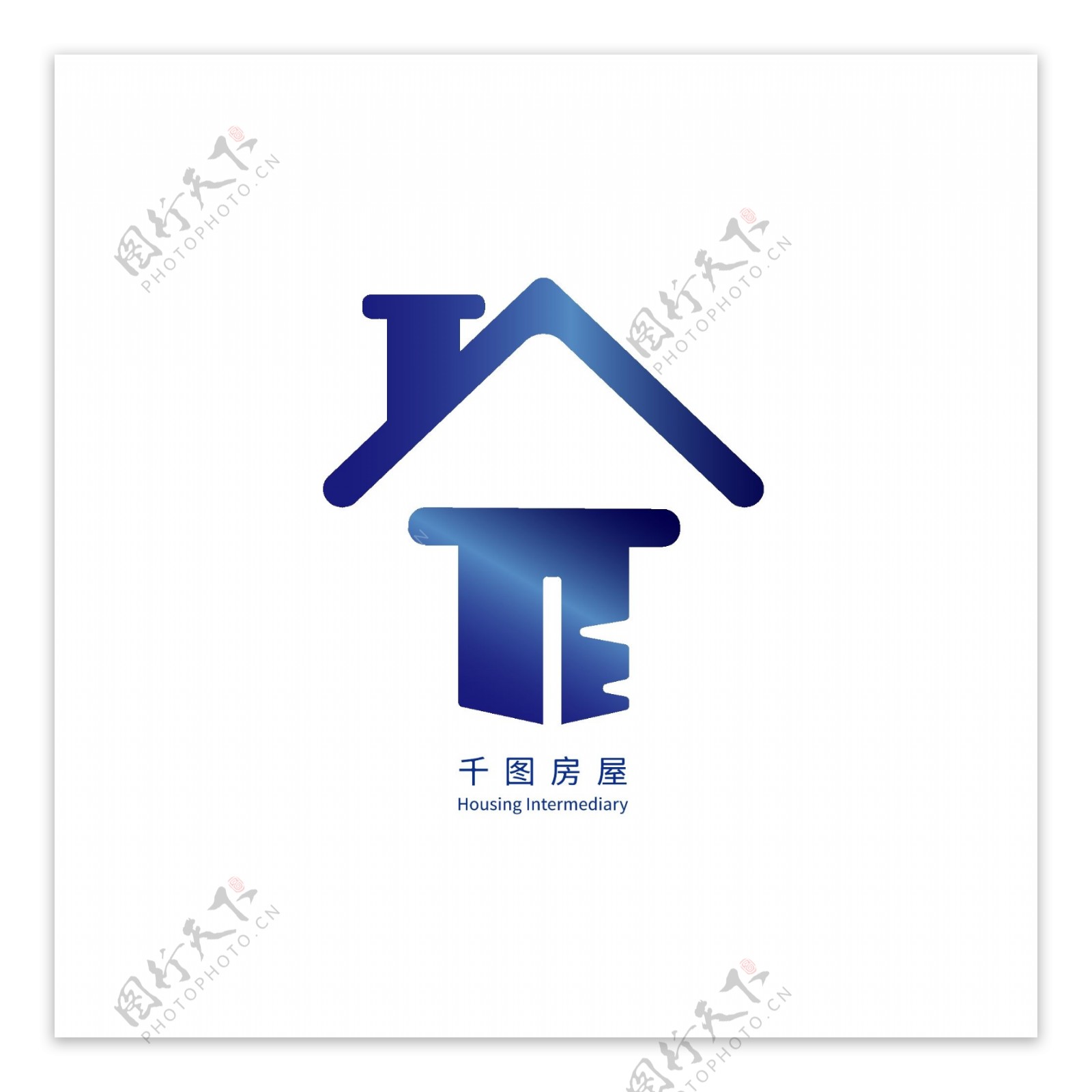 简约房地产房屋中介logo