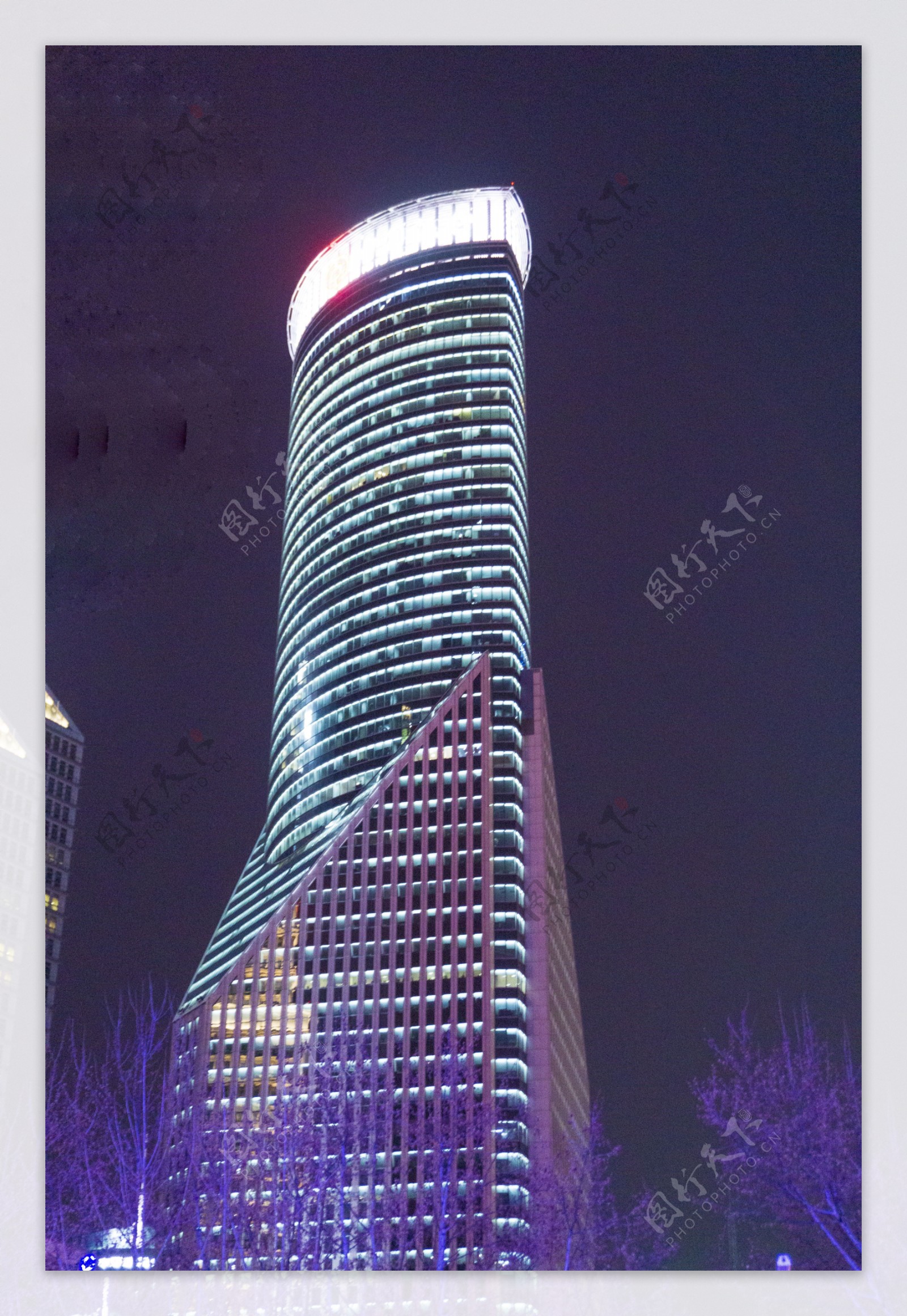 上海金茂大厦建筑夜景摄影