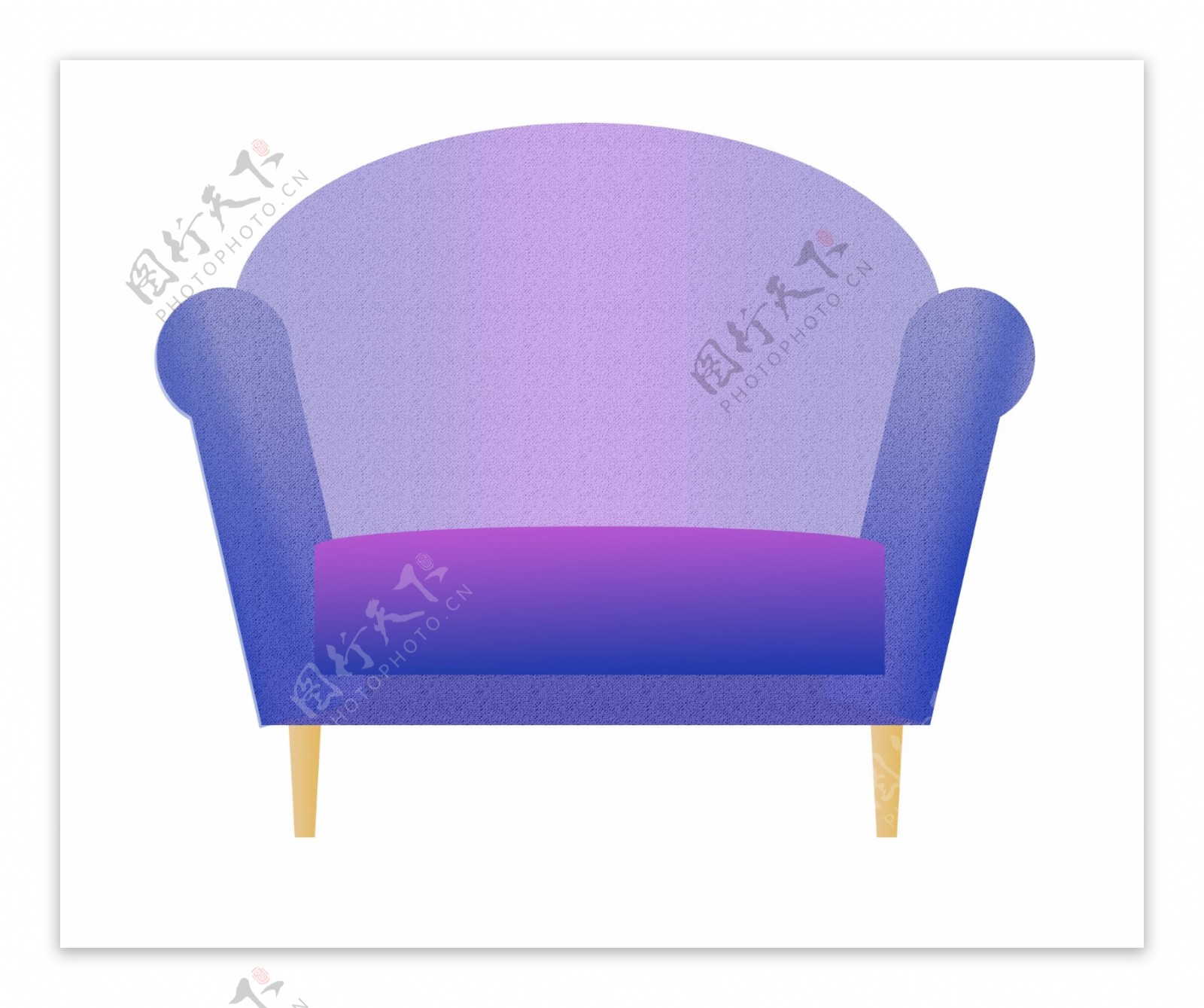 紫色家具沙发